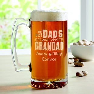 The Best Dads Get Promoted Oversized Pint Glass