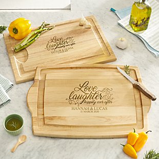 Love & Laughter Maple Wooden Chopping Board