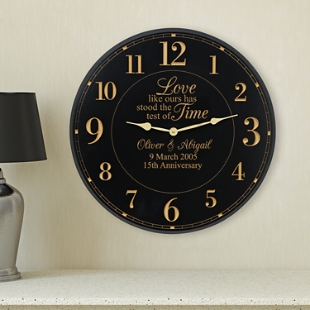 Test of Time Anniversary Wall Clock