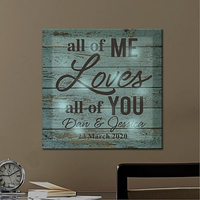 TwinkleBright® LED All of Me Loves All of You Canvas