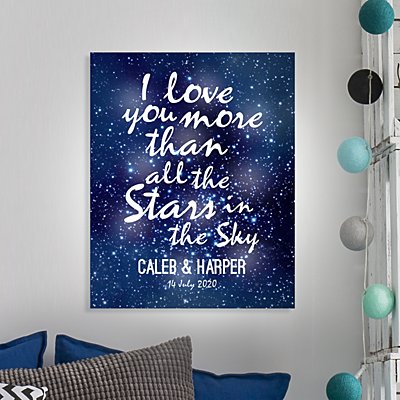 TwinkleBright® LED Stars in the Sky Canvas