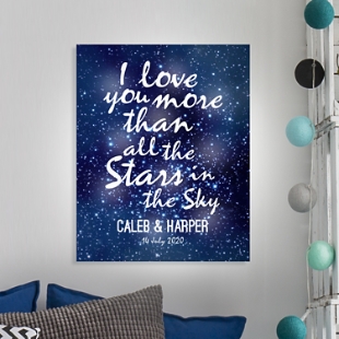 TwinkleBright® LED Stars in the Sky Canvas