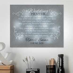 TwinkleBright® LED Wedding Prayer Canvas