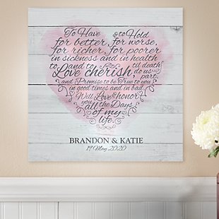 TwinkleBright® LED Wedding Vows Canvas