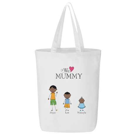 Tender Hearts Tote Bag - White
