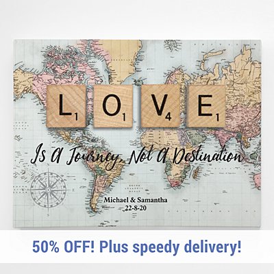 Love is a Journey Canvas Wall Art