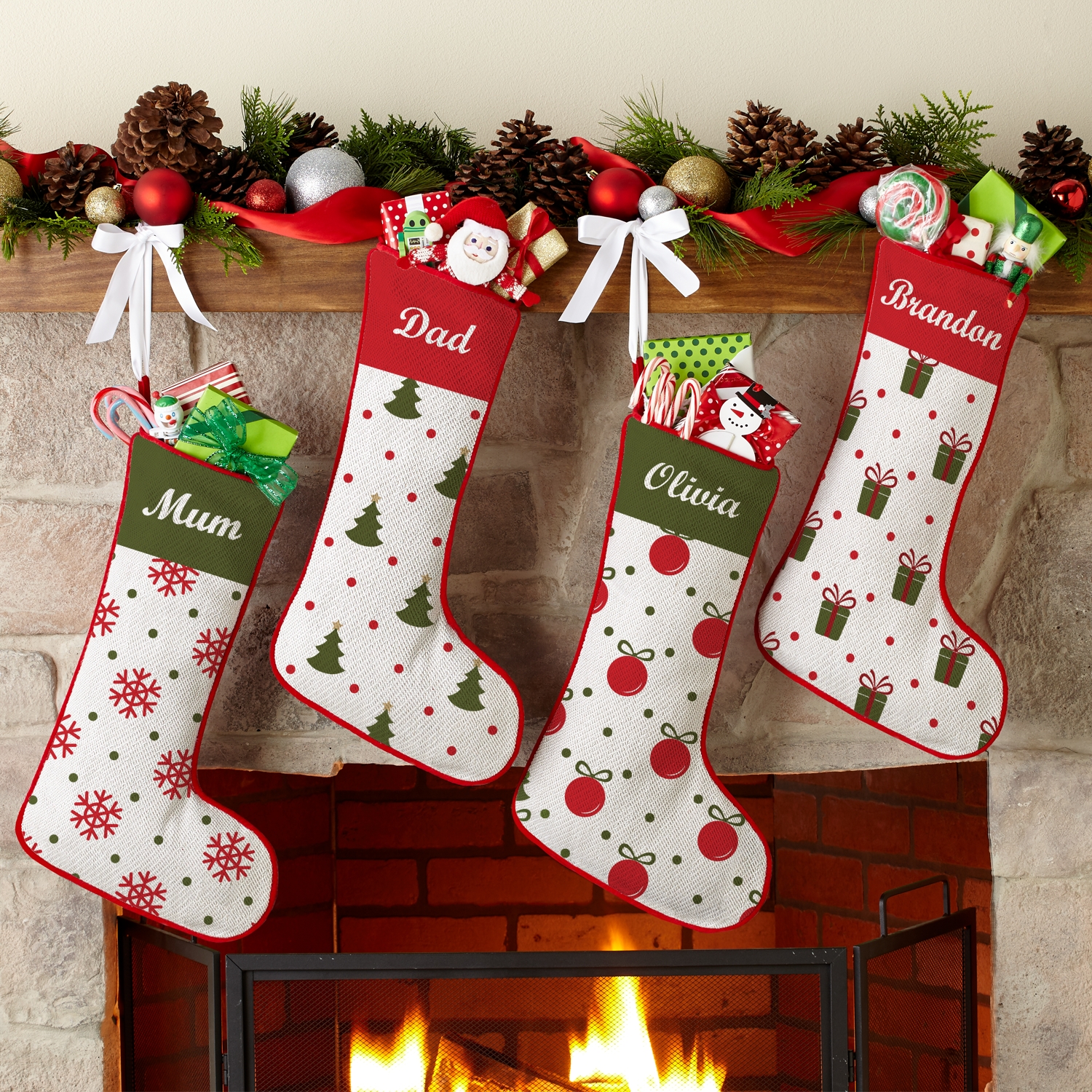 mum and dad christmas stockings