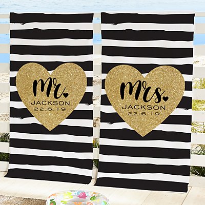 Just Married Beach Towels