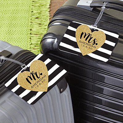 Just Married Luggage Tag