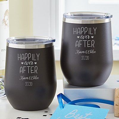 Happily Ever After Insulated Wine Tumbler Set