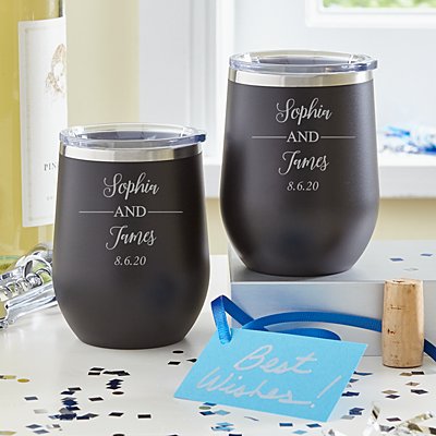 You and Me Insulated Wine Tumbler Set