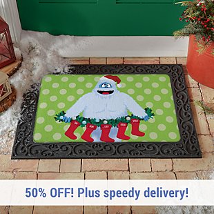 Rudolph® Bumble™ Family Stockings Doormat