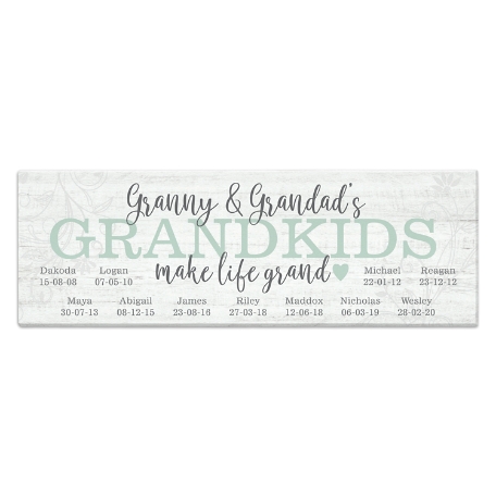 Make Life Grand Canvas - White 68x22