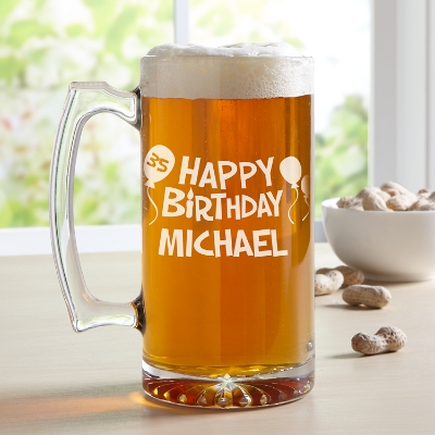 Birthday Celebration Personalized Beer Mug