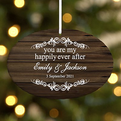 You Are My Happily Ever After Oval Bauble
