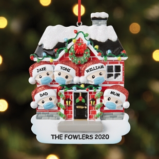 Stay Home Stay Safe Family Bauble