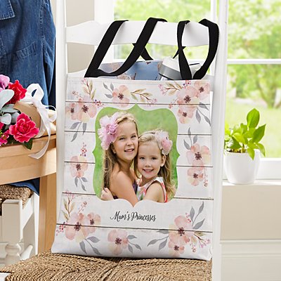Our Little Blessing Photo Tote Bag