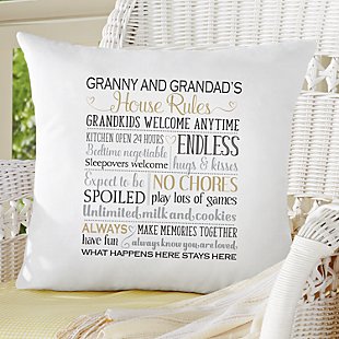 Grandparents Rules Sofa Cushion