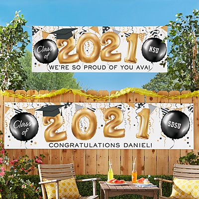 Up and Away Graduation Banner