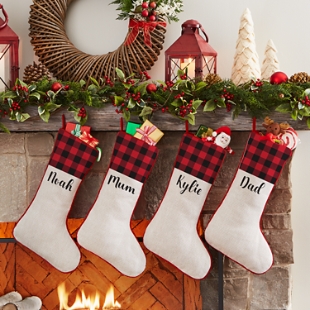 Buffalo Plaid Cuff Stocking