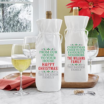 From Our House to Your House Wine Bag