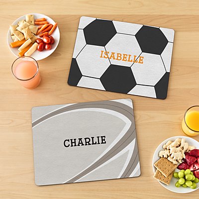 Sports Fan Personalised Placemat