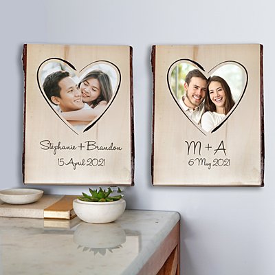Together Forever Rustic Photo Wooden Sign