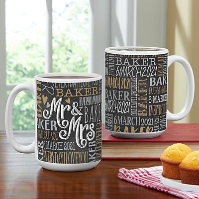 Signature Style Wedding Couple Mug