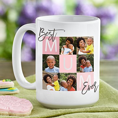 Best Mum Ever Photo Tile Mug