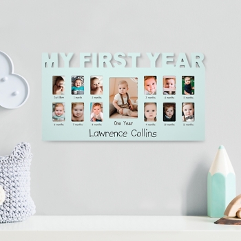 Baby's First Year Personalized Photo Frame