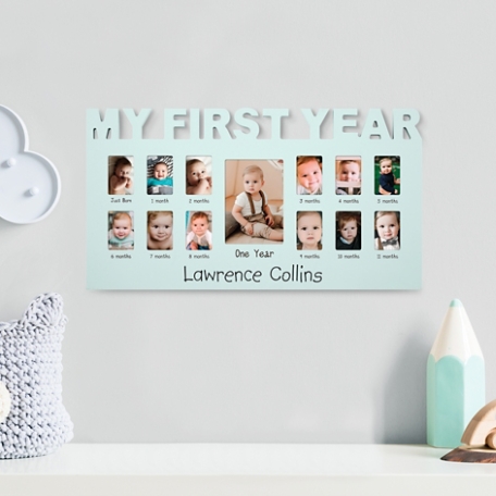 Baby's First Year Personalized Photo Frame