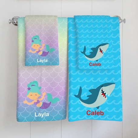 Aquatic Buddies Personalized Towel Set