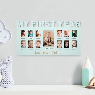 Baby's First Year Personalized Photo Frame