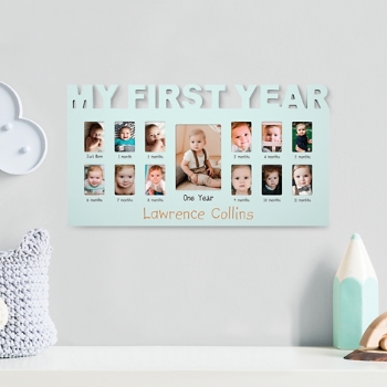 Baby's First Year Personalized Photo Frame