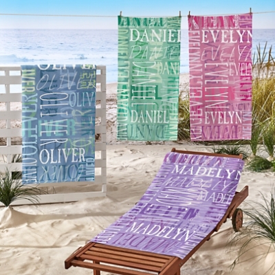 Distinctive Style Personalized Beach Towel