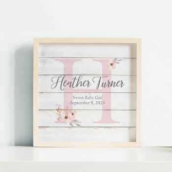 Elegantly Luxe Baby Name Personalized Canvas