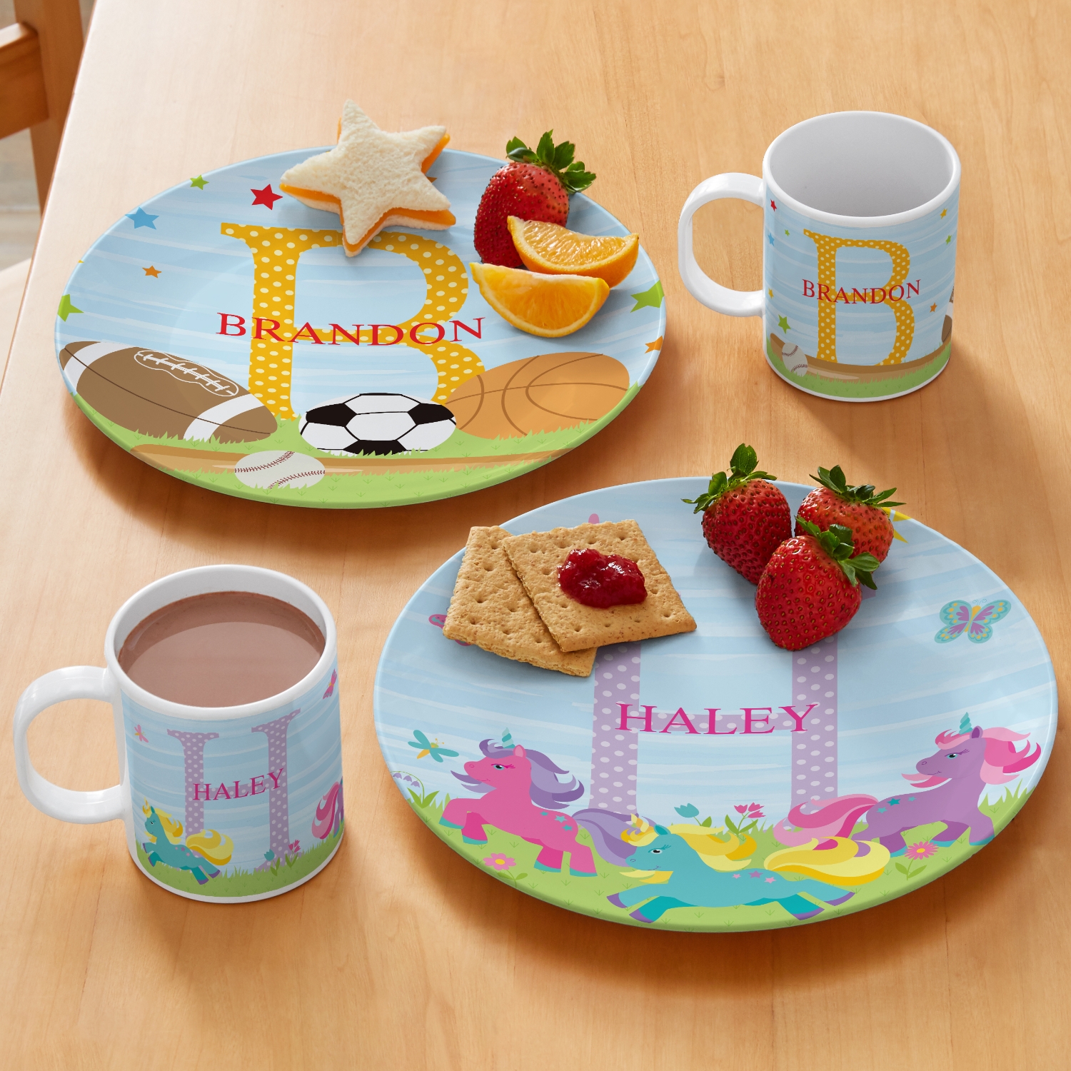 Personalized children's best sale plate sets