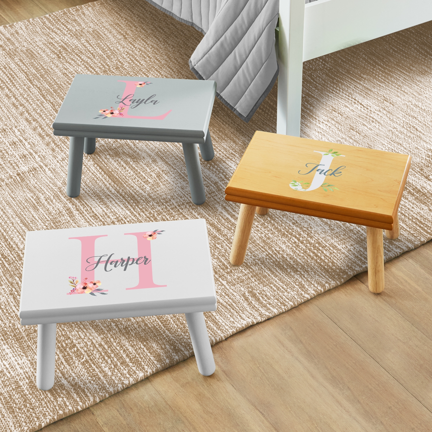 Elegant Name Personalized Step Stool