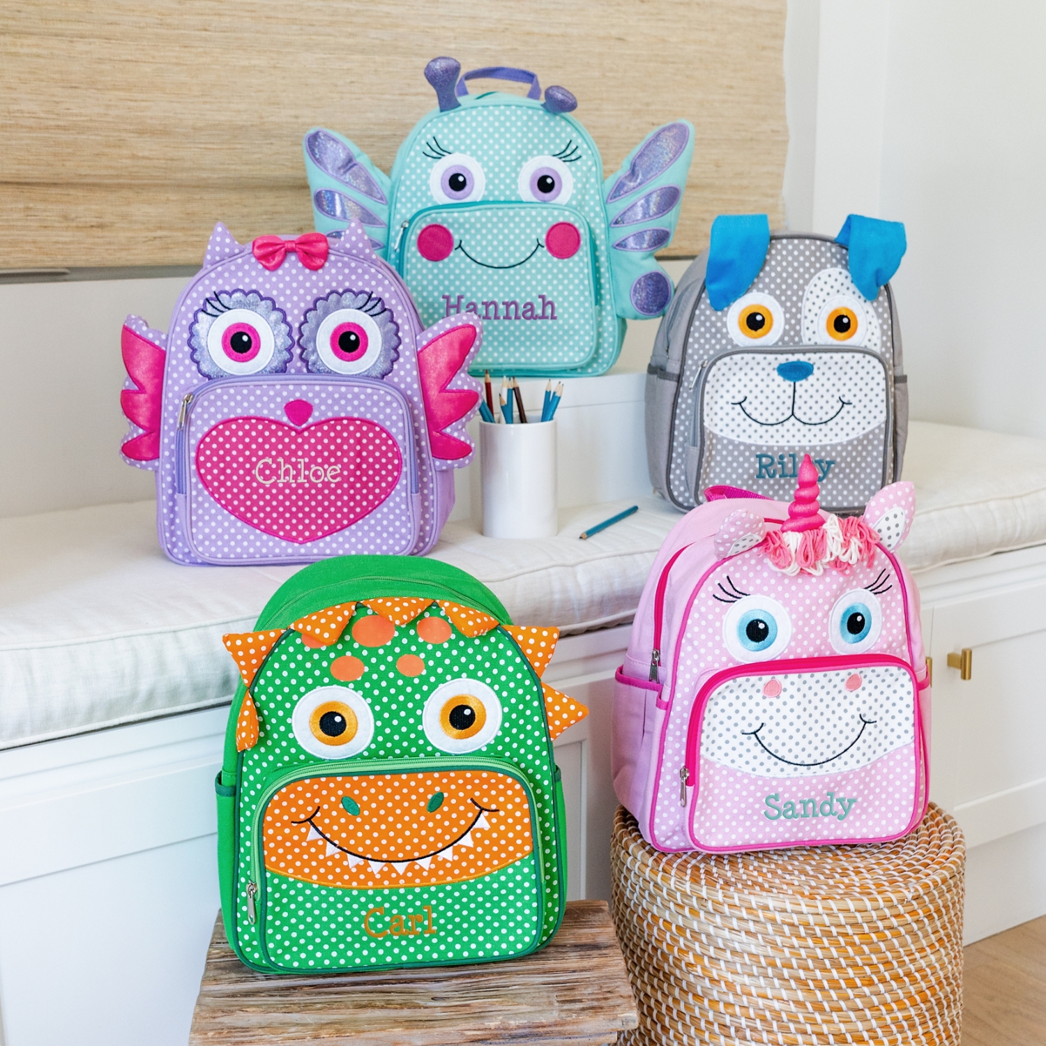 Cute Critter Personalized Backpacks