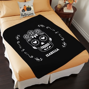 Day of the Dead Plush Blanket