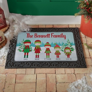Christmas Family Gathering Doormat