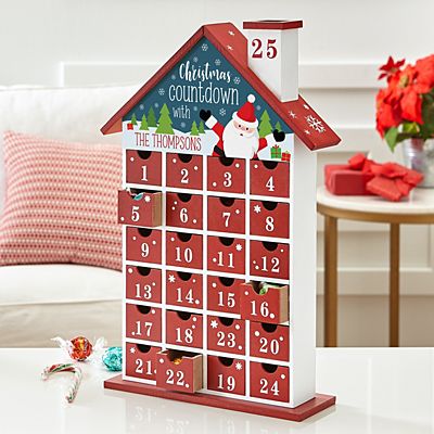 Santa's Wooden Advent Calendar