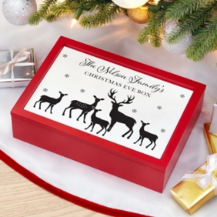 Silhouette Reindeer Family Christmas Eve Box
