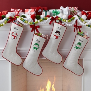 Cute Snowman Christmas Stocking