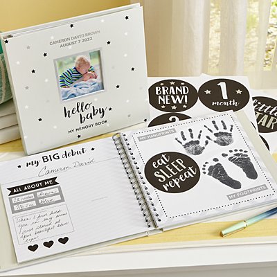 Baby's Memory Book & Sticker Set