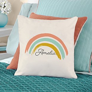 Rainbow Name Cushion