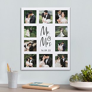 Wedding Day Collage Canvas