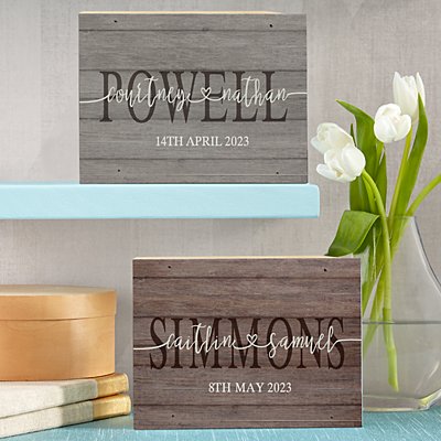 Love Connects Us Wooden Block