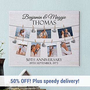 We Belong Together  Anniversary Photo Canvas