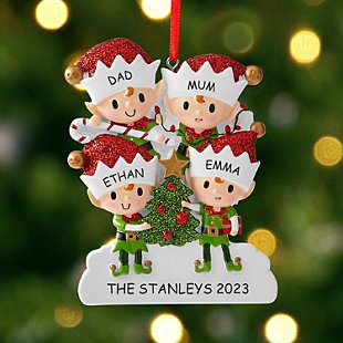 Magical Elf Family Bauble